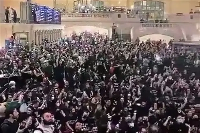 تجمع ضدجنگ صدها معترض یهودی در نیویورک در حمایت از غزه