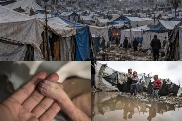سلاح خاموش و مرگبار «زمستان» در راه غزه / 25 کودک و نوزاد یخ زدند